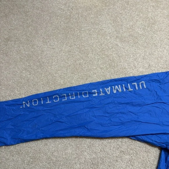 Ultimate Direction Jacket Mens XL Blue Running Softshell Lightweight Nylon Gorp